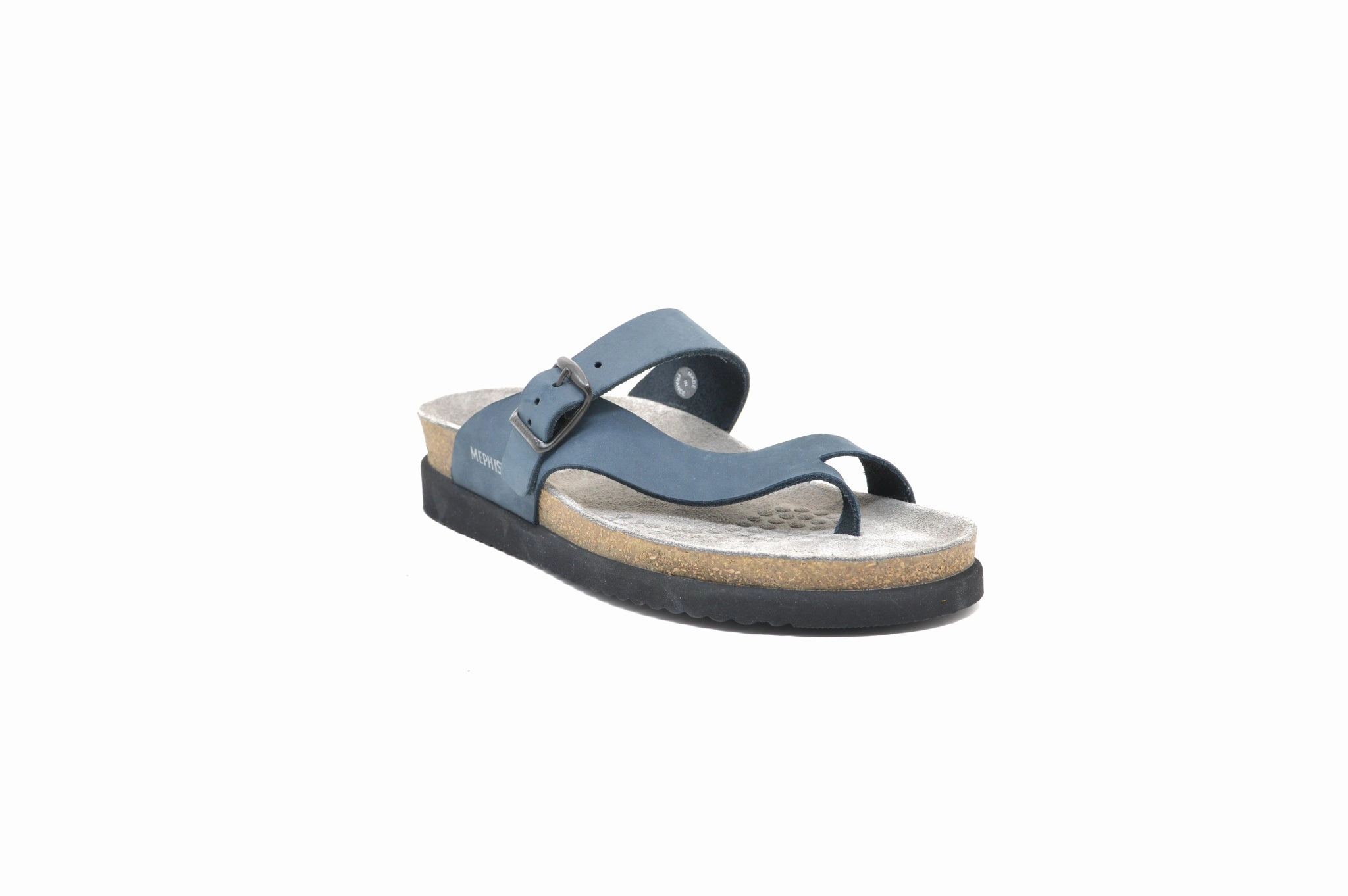 MEPHISTO Helen Navy Nubuck Shoes For Walking On Cement