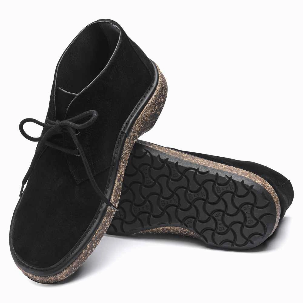 Milton Suede Leather Faux Clogs