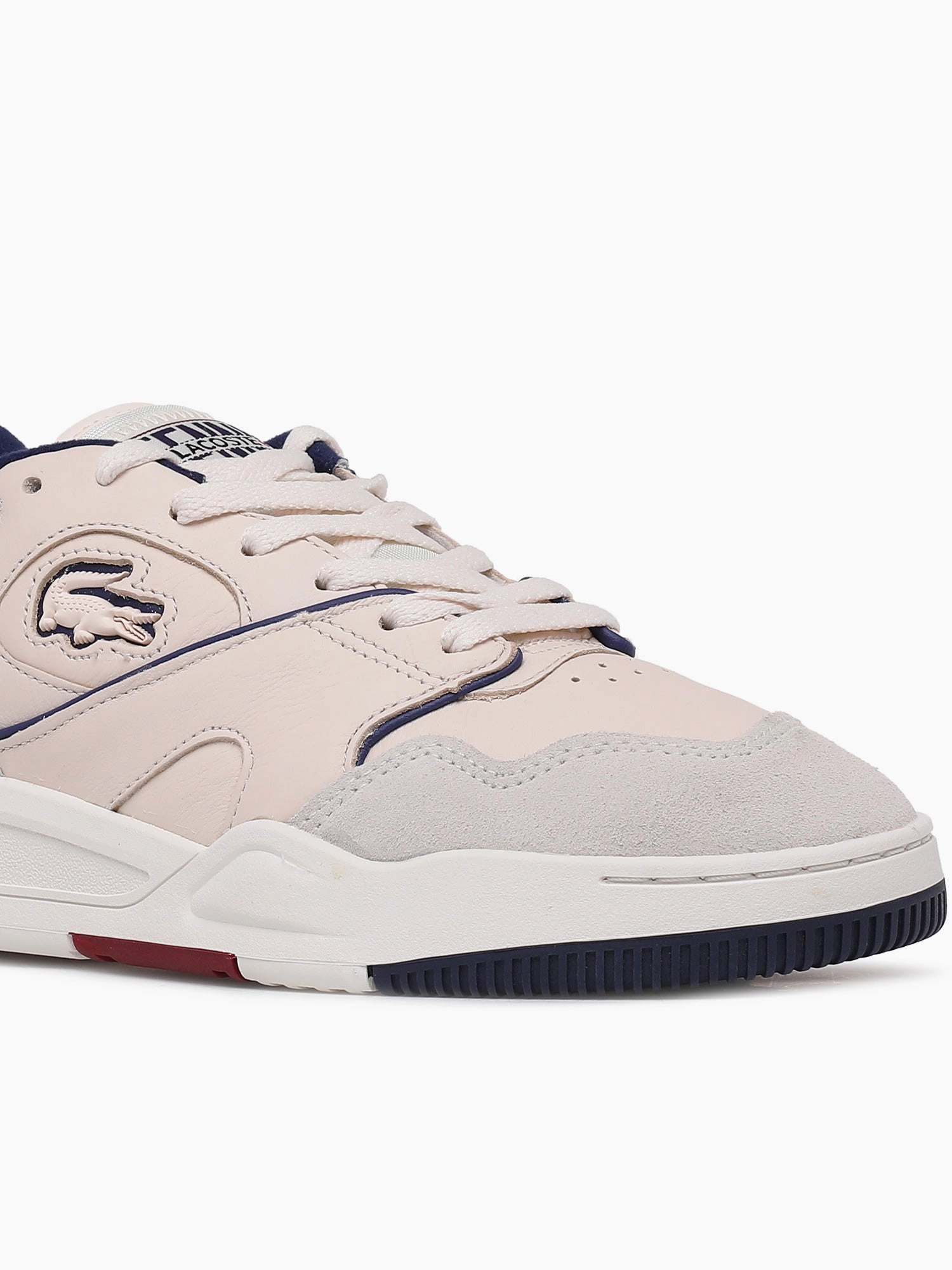 Lineshot 223 Off Wht Nvy leather Flats Jellypop Shoes