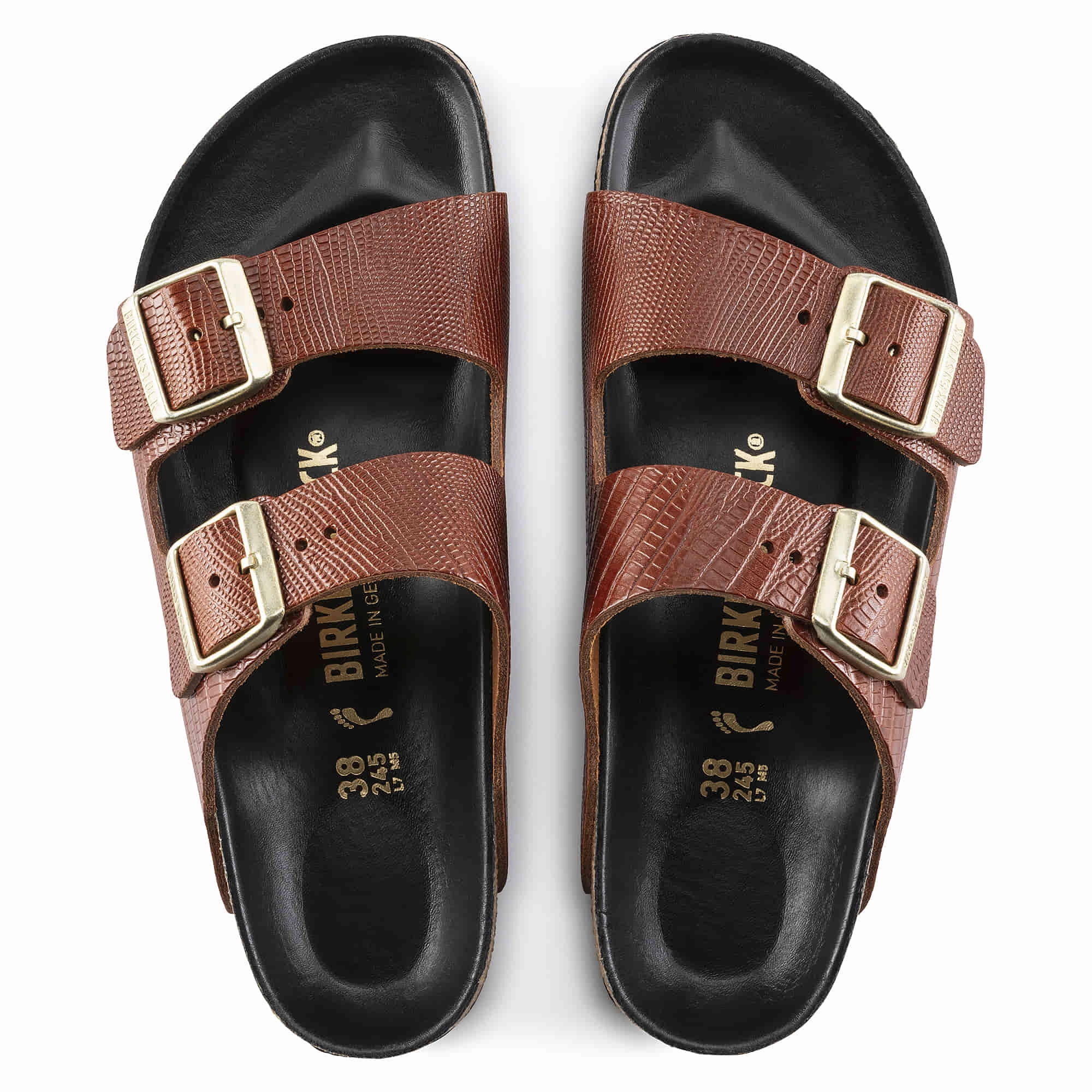 Platforms Arizona Embossed Natural Leather