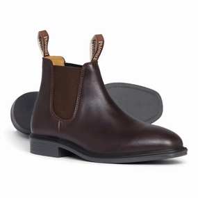 Mongrel Premium Leather Riding Boots - Brown Big Rig Work Boots