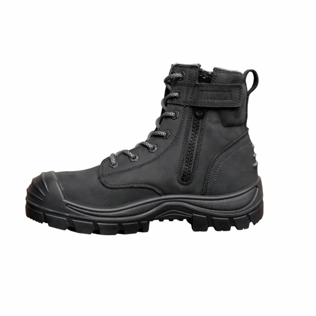 Munka Taurus Side Zip Work Boots - BLACK Field N Forest Work Boots