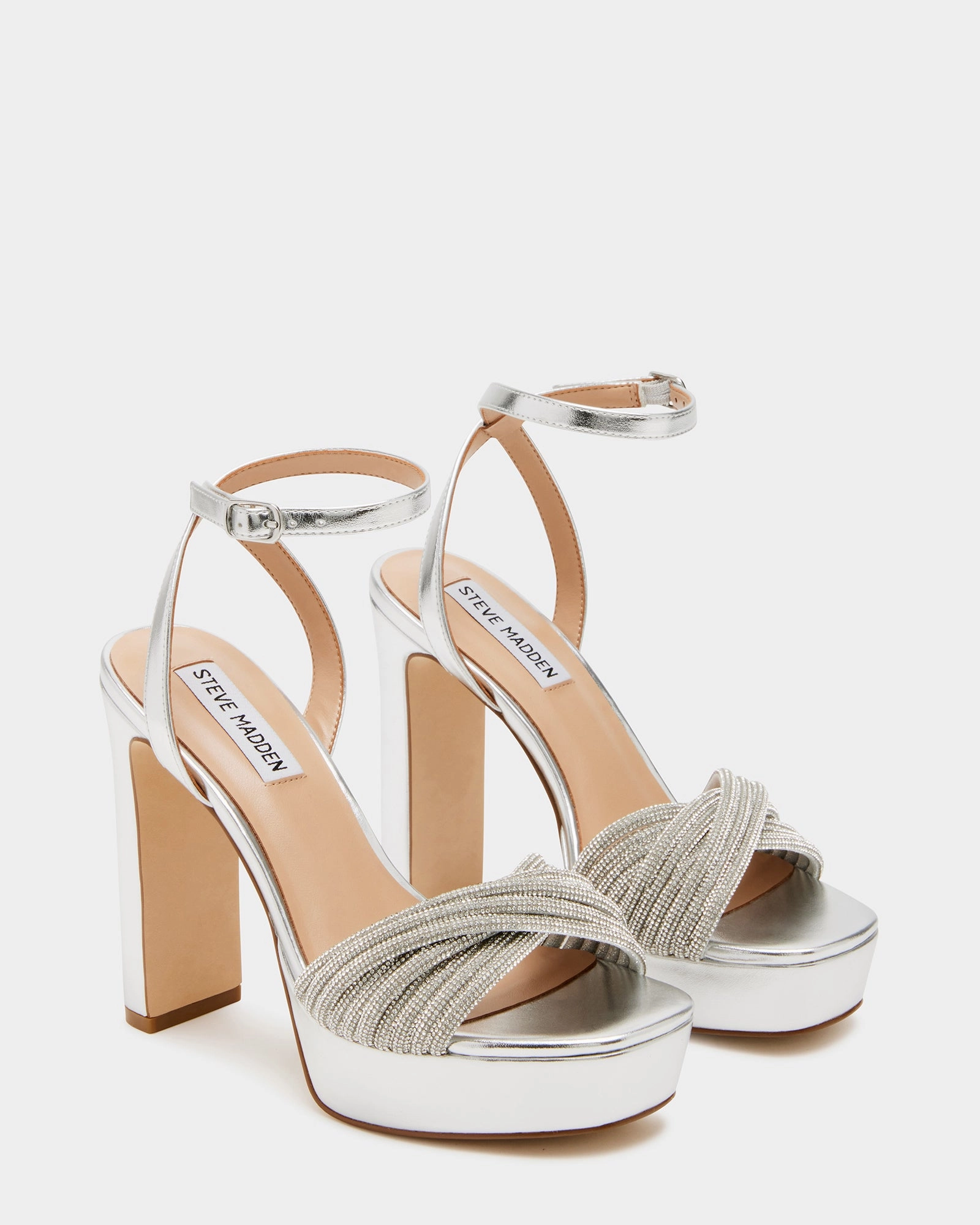 NANI RHINESTONES Knee High Boots 3 Inch Heel