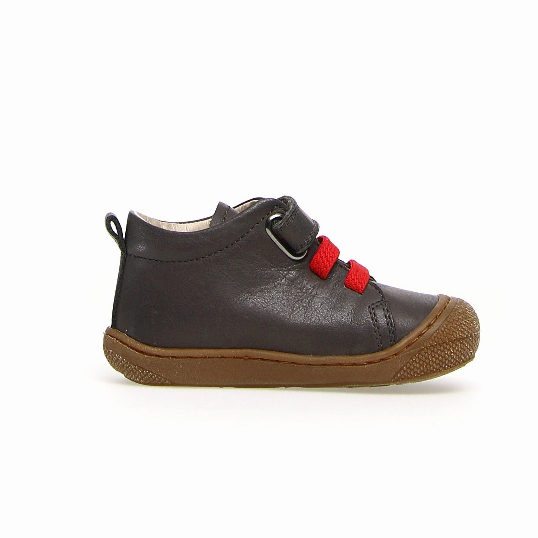 Naturino Girl's & Boy's Pichai Nappa Spazz. Sneakers - Anthracite/Red Casual Shoes That Aren T Sneakers