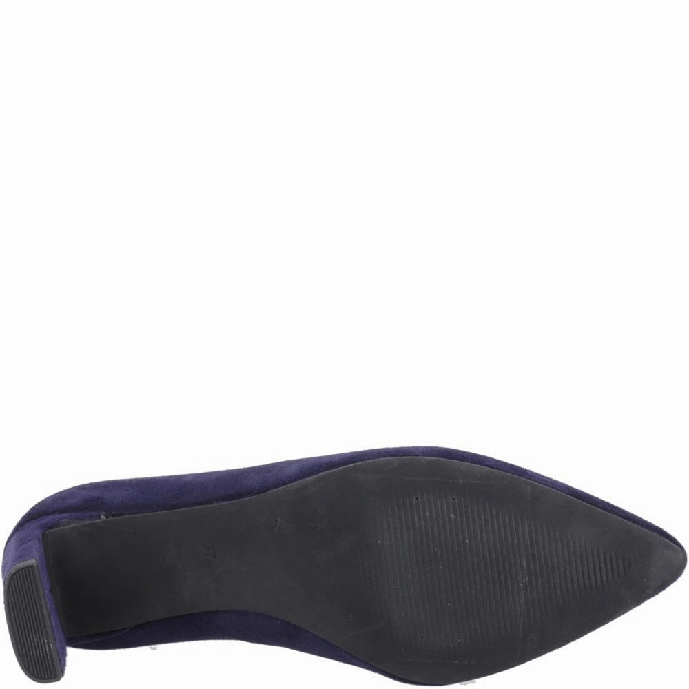 Navy Olivia Court Shoes Tanker Combat Boots