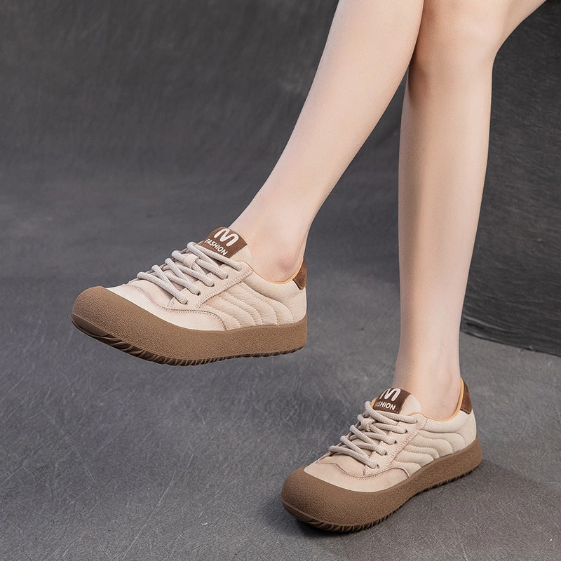 2025 Casual Shoe Trends Women's Leather Casual Casual Sneakers Comfort Shoes