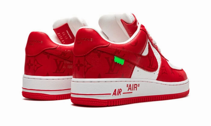 Nike Air Force 1 Low Louis Vuitton White Red Nikeid Golf Shoes