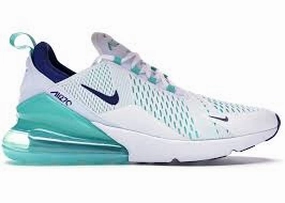 Lakers Shoes Nike Nike Air Max 270 White Hyper Jade Deep Royal Blue