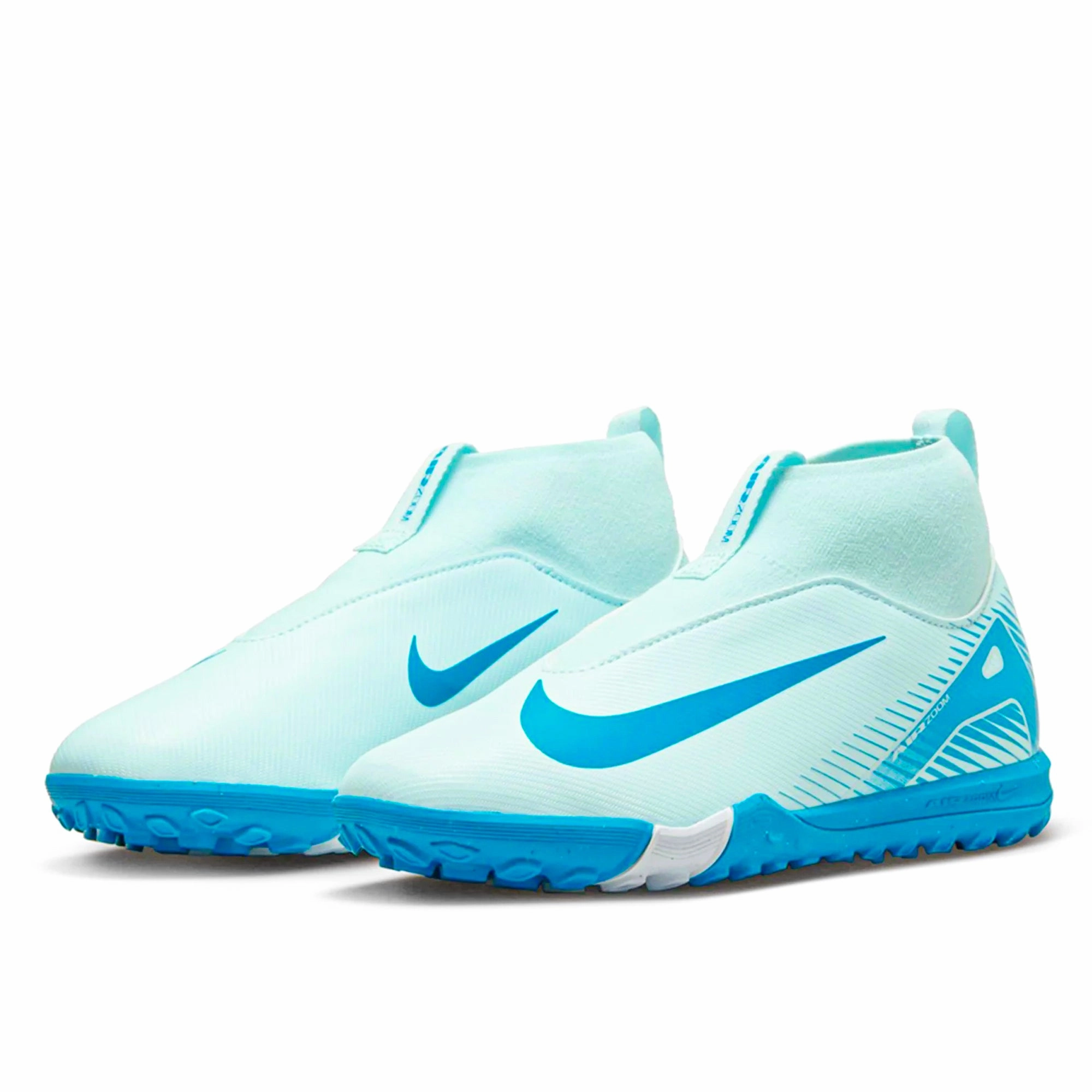 Nike Jr. Zoom Superfly 10 Academy Turf Soccer Shoes (Glacier Blue/Blue Orbit) Nike And Off White Shoes