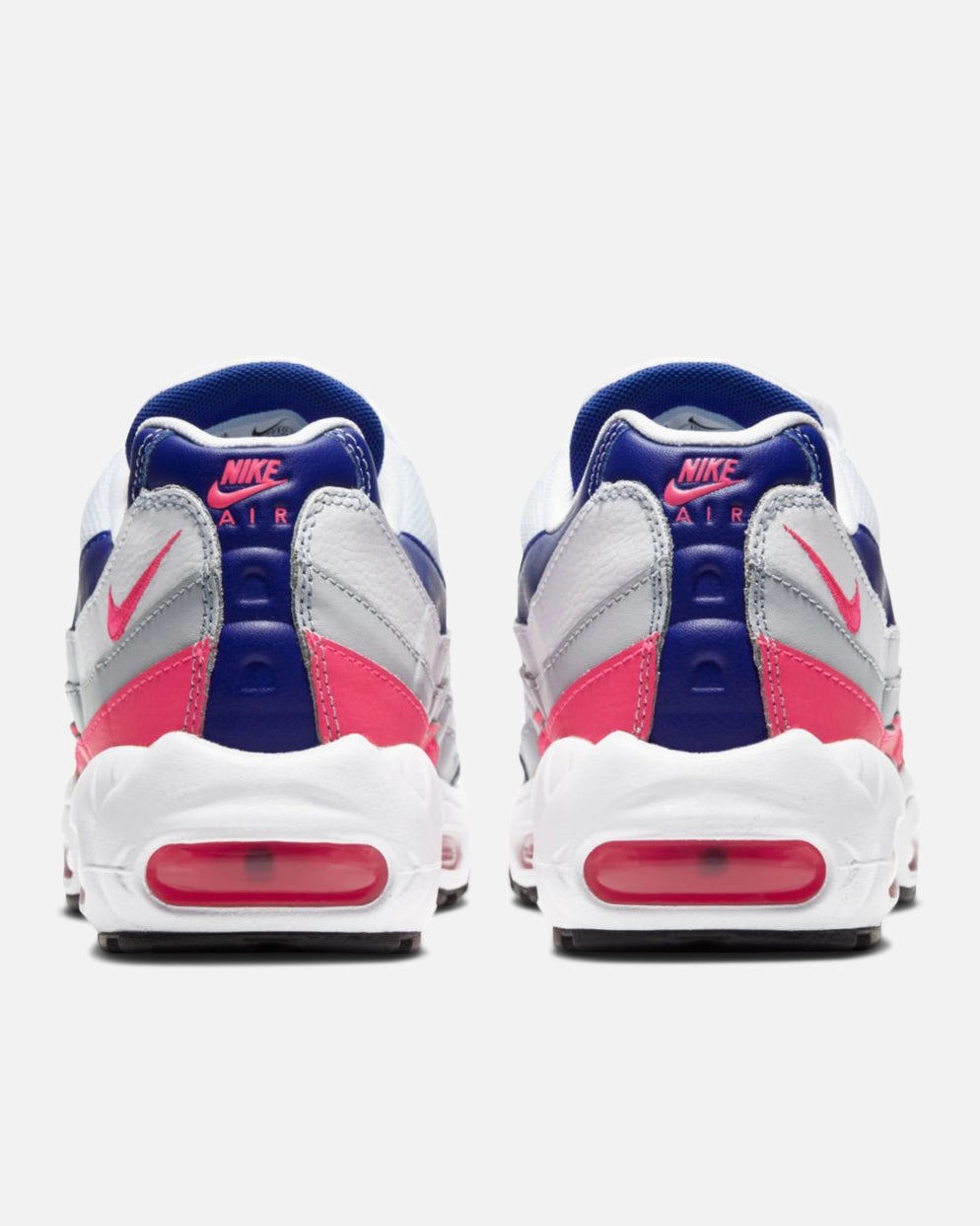 WMNS AIR MAX 95 - WHITE/PINK Nike Laceless Running Shoes