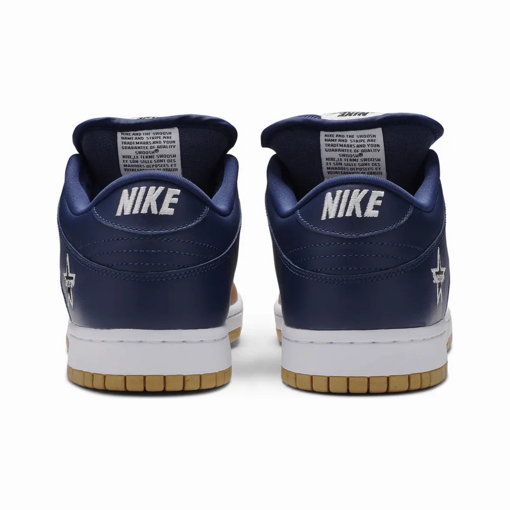 Nike SB Dunk Low Supreme Jewel Swoosh Gold Nike Trail Shoe