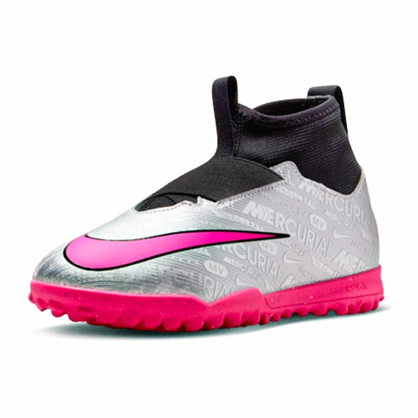 Nike Mtb Shoes Nike Jr. Zoom Superfly 9 Academy XXV Turf Soccer Shoes (Metallic Silver/Hyper Pink)