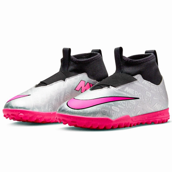 Air Maxes Nike Shoes Nike Jr. Zoom Superfly 9 Academy XXV Turf Soccer Shoes (Metallic Silver/Hyper Pink)