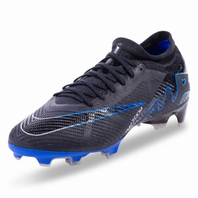 Multicolor Nike Shoes Nike Zoom Vapor 15 Pro Firm Ground Soccer Cleats (Black/Chrome-Hyper Royal)
