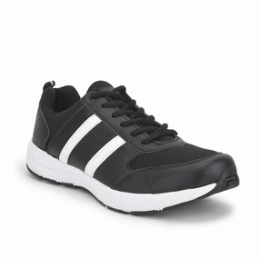 FORCE 10 Sports Lacing Shoe For Men (Black) LB46-SNE By Liberty Nitro Running Shoes