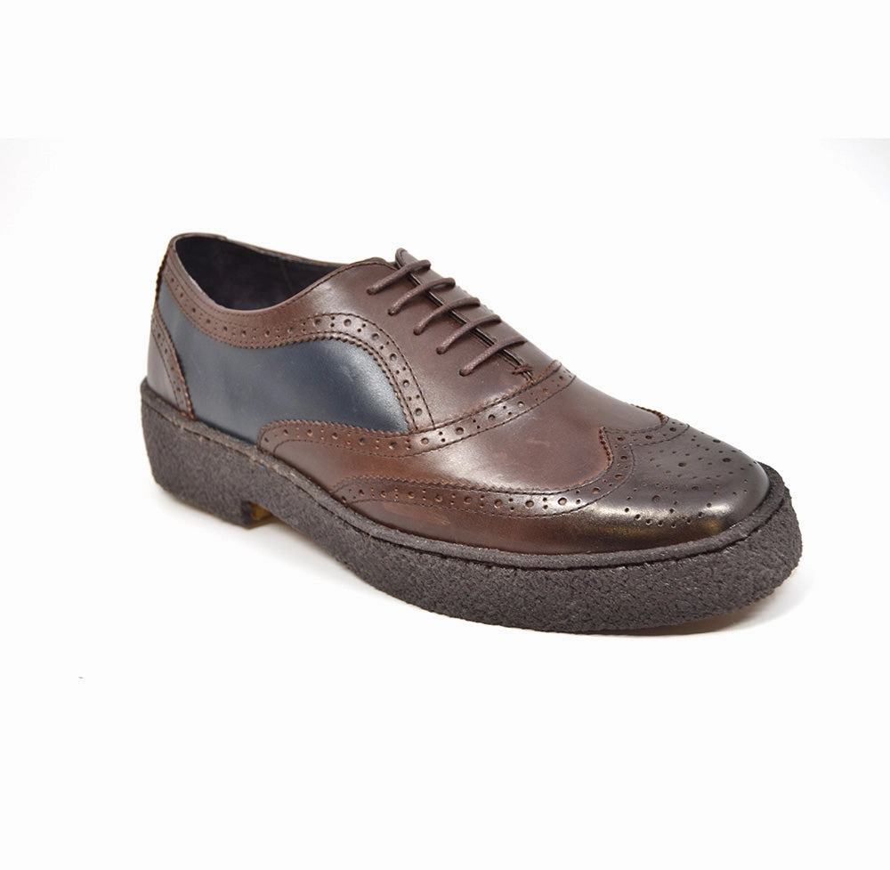 Best Casual Shoes With Shorts Wingtips Lowcut Navy & Brown Leather