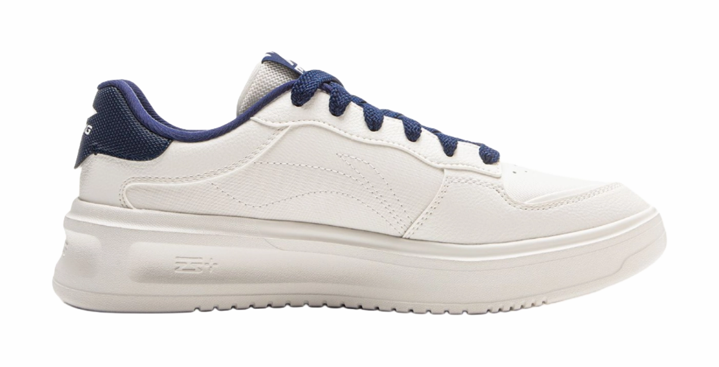 Aeon Rewind Casual Shoes LiNing Slip Resistant Shock Absorbers With Abrasion Resistant Properties Low Top Skateboard Shoes Men's Mist White