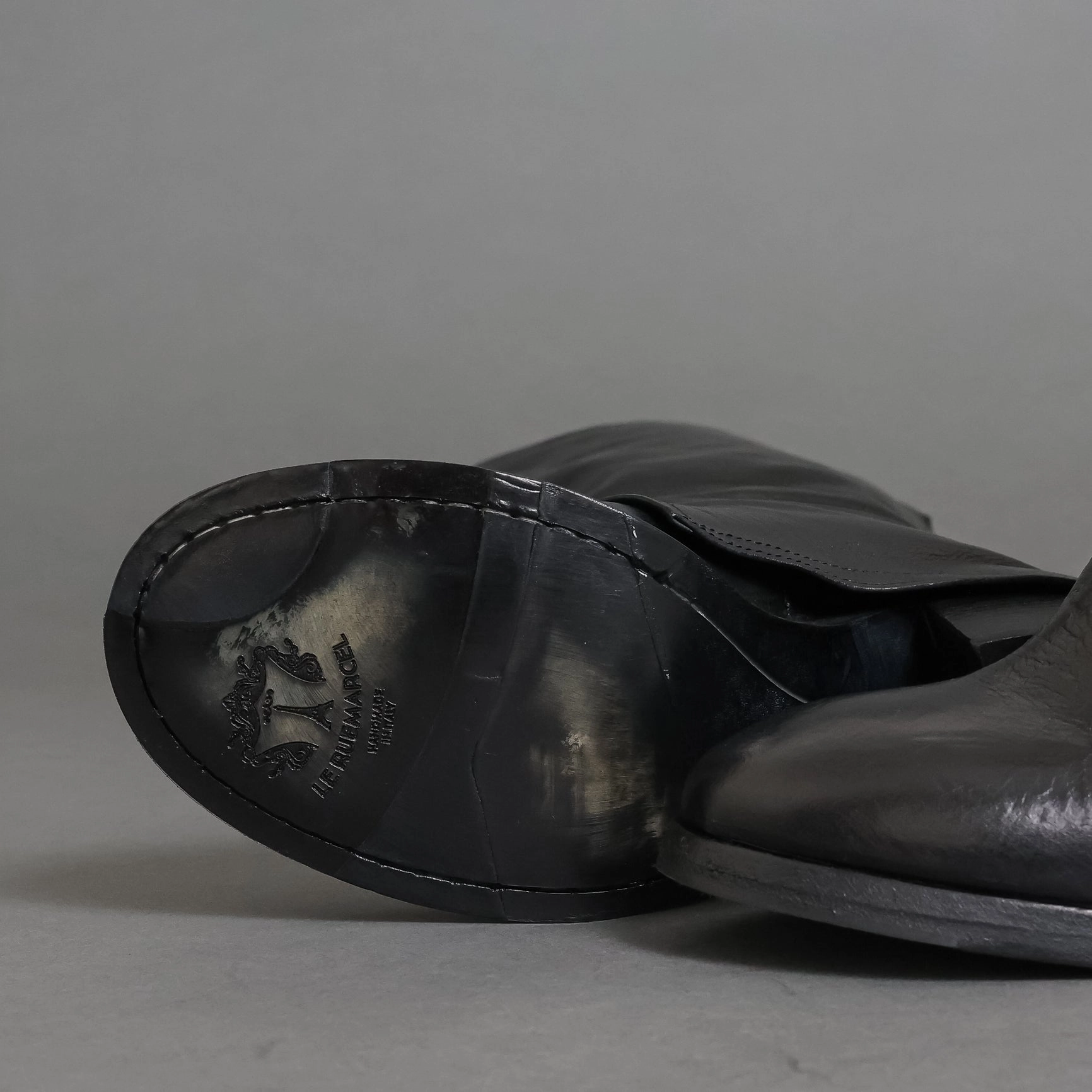 Kishi 50 Black Chelsea Knee High Boots