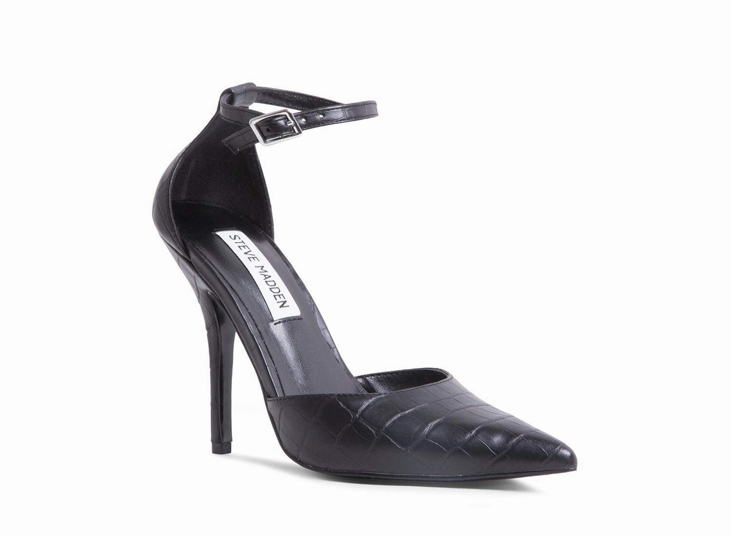 Heels For Wide Feet ADELLE BLACK EXOTIC