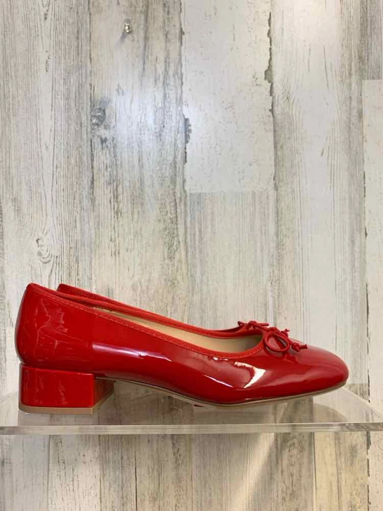 Challenger Og Casual NWT A NEW DAY SHOES Shoe Size 7.5 Red PATENT LEATHER Solid BALLET HEEL Shoes/RED