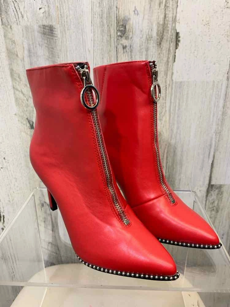 Casual Dress Shoes Cole Haan NWT BAR lll SHOES Shoe Size 5.5 Red Shoes ZIPPED FRONT SLIM HEEL BEADED BOTTOM