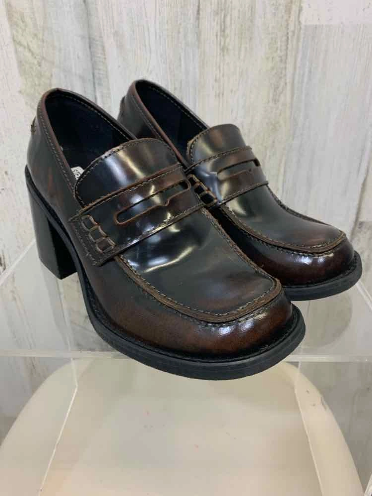 NWT STEVE MADDEN SHOES Shoe Size 8 Brown Shoes OLD SCHOOL BIG HEEL Casual Mtb Shoes