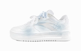 Anta Relaxed Slip Resistant Abrasion Resistant Low top Skateboard Shoes Unisex Blue High Top Business Casual Shoes