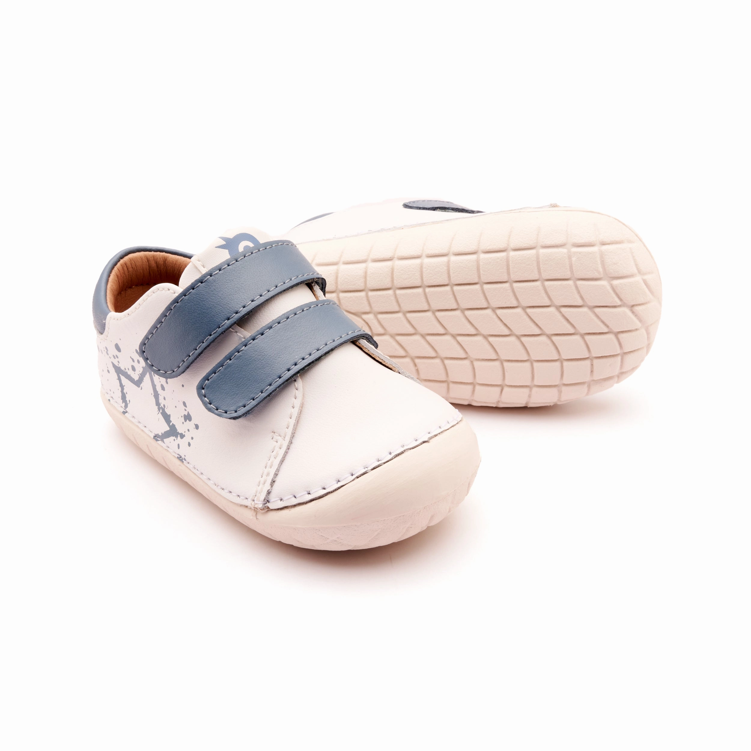 Old Soles Boy's and Girl's 4101 Pave Splash Casual Shoes - Snow / Indigo / White Sole Best Comfortable Business Casual Shoes