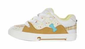 Ollieskate Wear resistant And Lightweight Low Top Skateboard Shoes Unisex Beige Yellow Cold Weather Business Casual Shoes