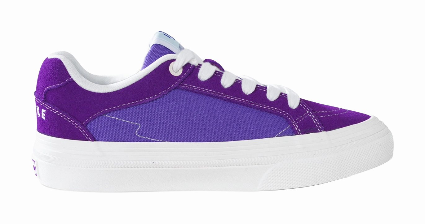 Cushioned Casual Shoes Ollieskate Wear resistant And Lightweight Low Top Skateboard Shoes Unisex Purple