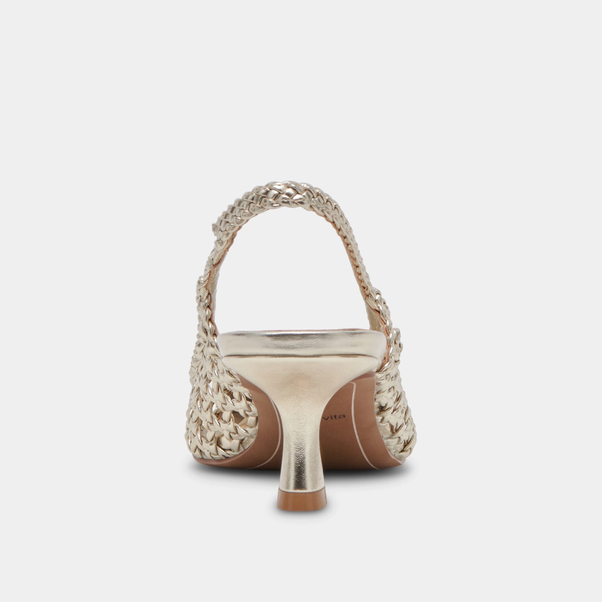 OLYMPA HEELS LIGHT GOLD METALLIC STELLA High Heel Shoe Earrings