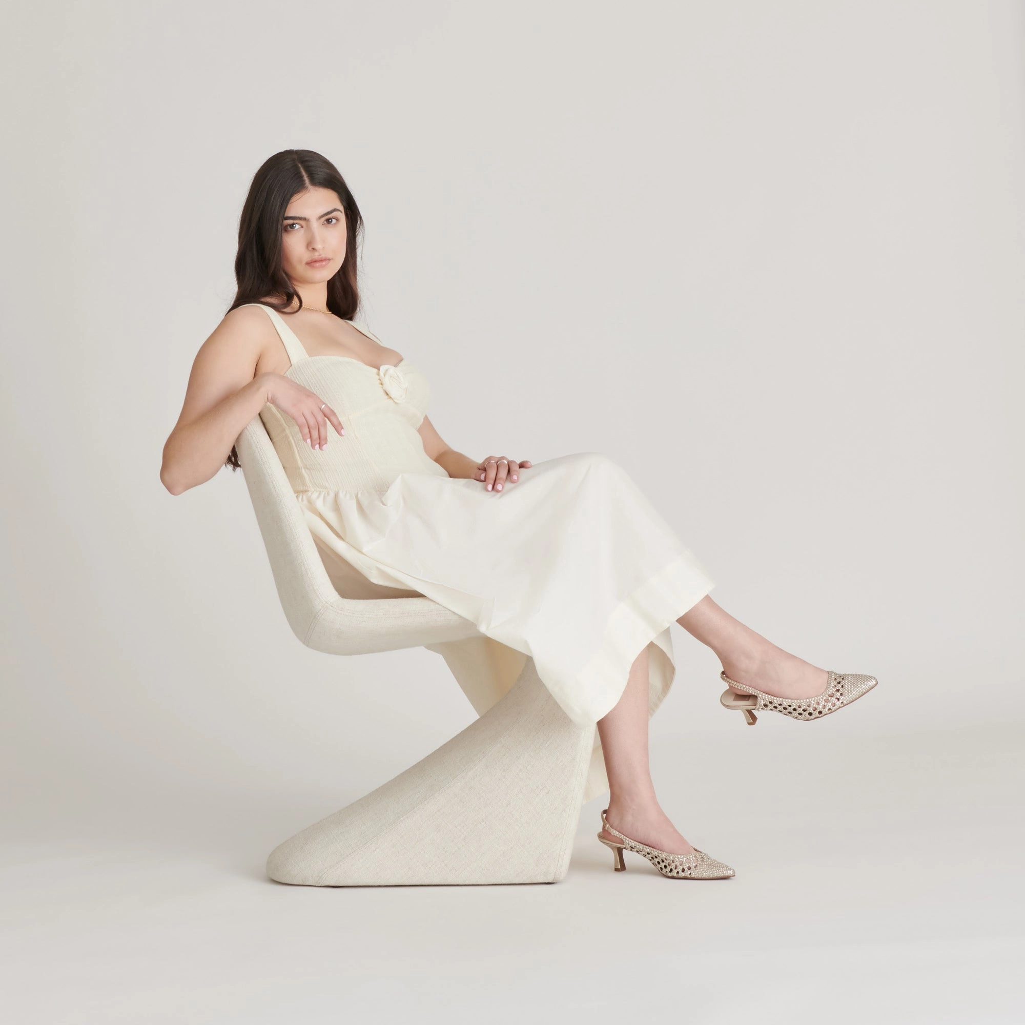 OLYMPA HEELS LIGHT GOLD METALLIC STELLA Cocktail Dress High Heels