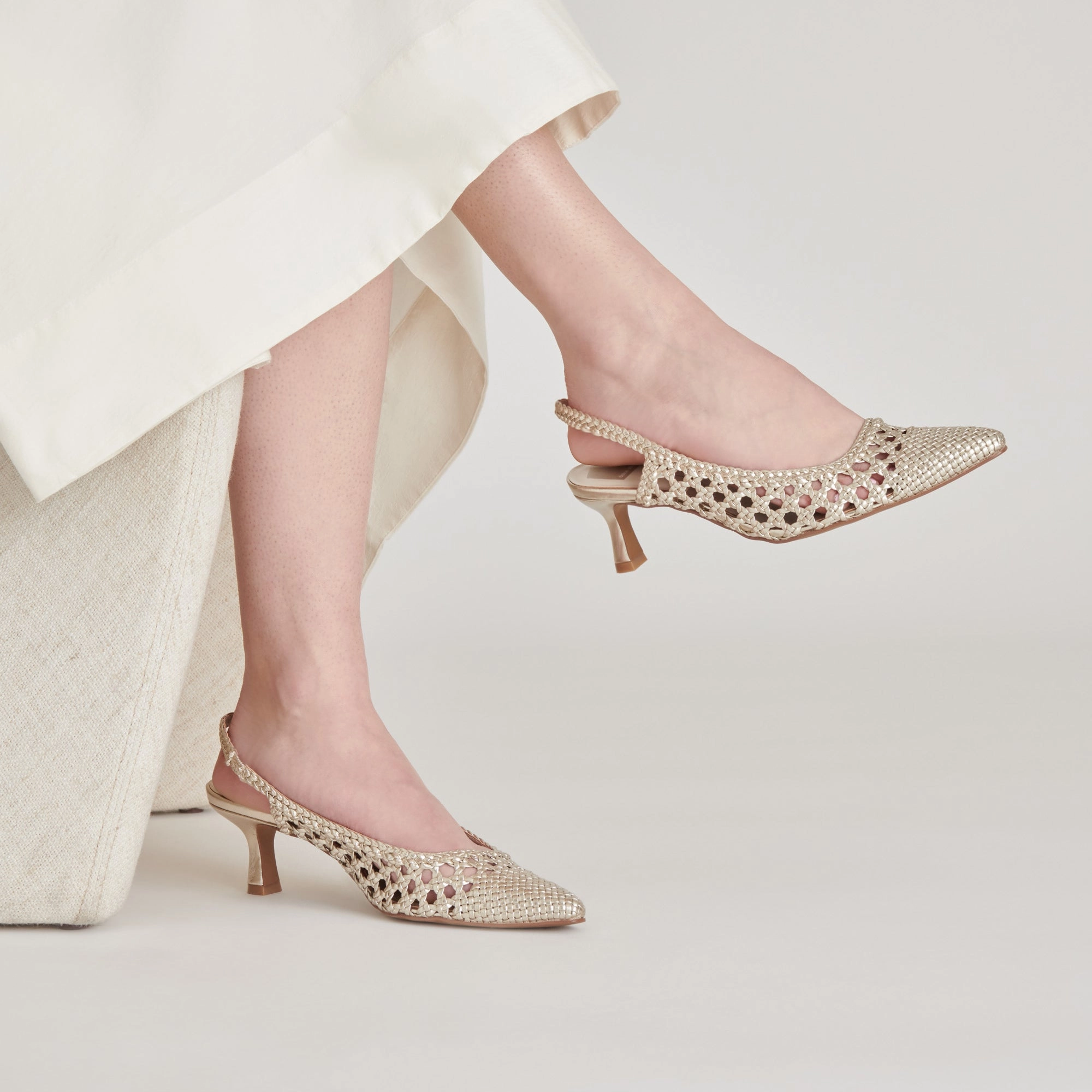 Betty Boop High Heel Shoes OLYMPA HEELS LIGHT GOLD METALLIC STELLA