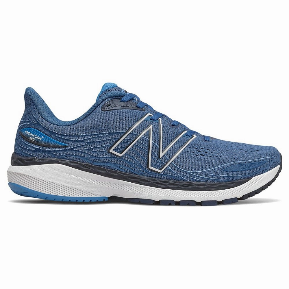 Men's New Balance Fresh Foam X 860v12, Oxygen Blue/Helium, 9.5 4E Extra Wide New Balance Balos Black