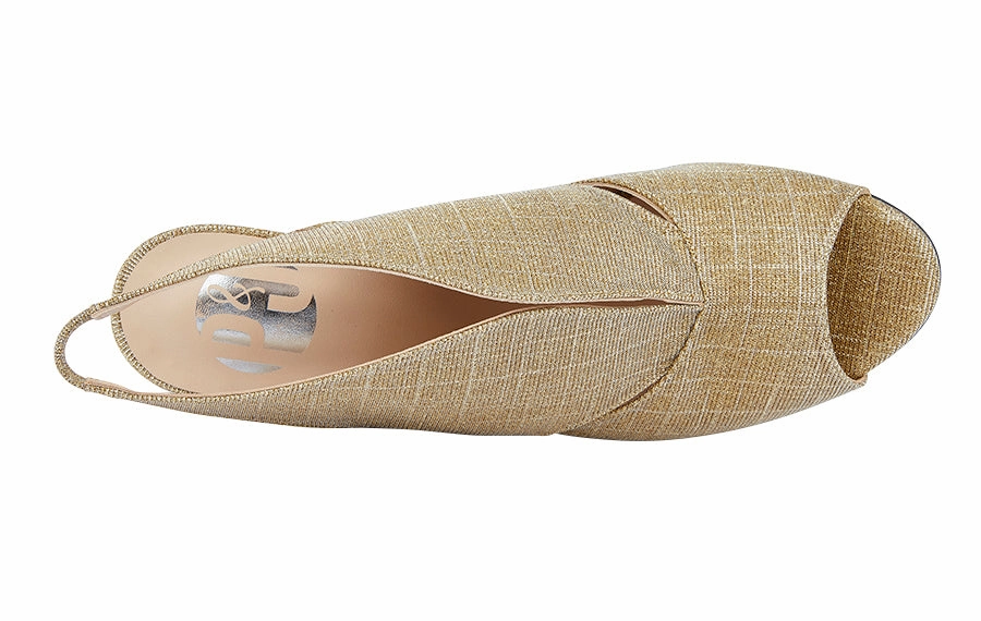 P&J Arro Gold Block-heel Knee-high Dress Boots