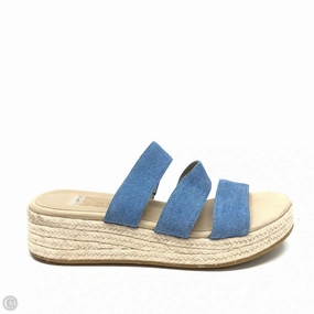 Shoes Heels Platform By Eileen Fisher In Blue & Tan, Size: 9 High Heel Shoes With Soles