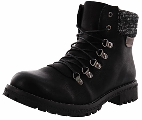 Patrizia Clarris Chunky Heel Combat Boots Women Thick Heel Combat Boots