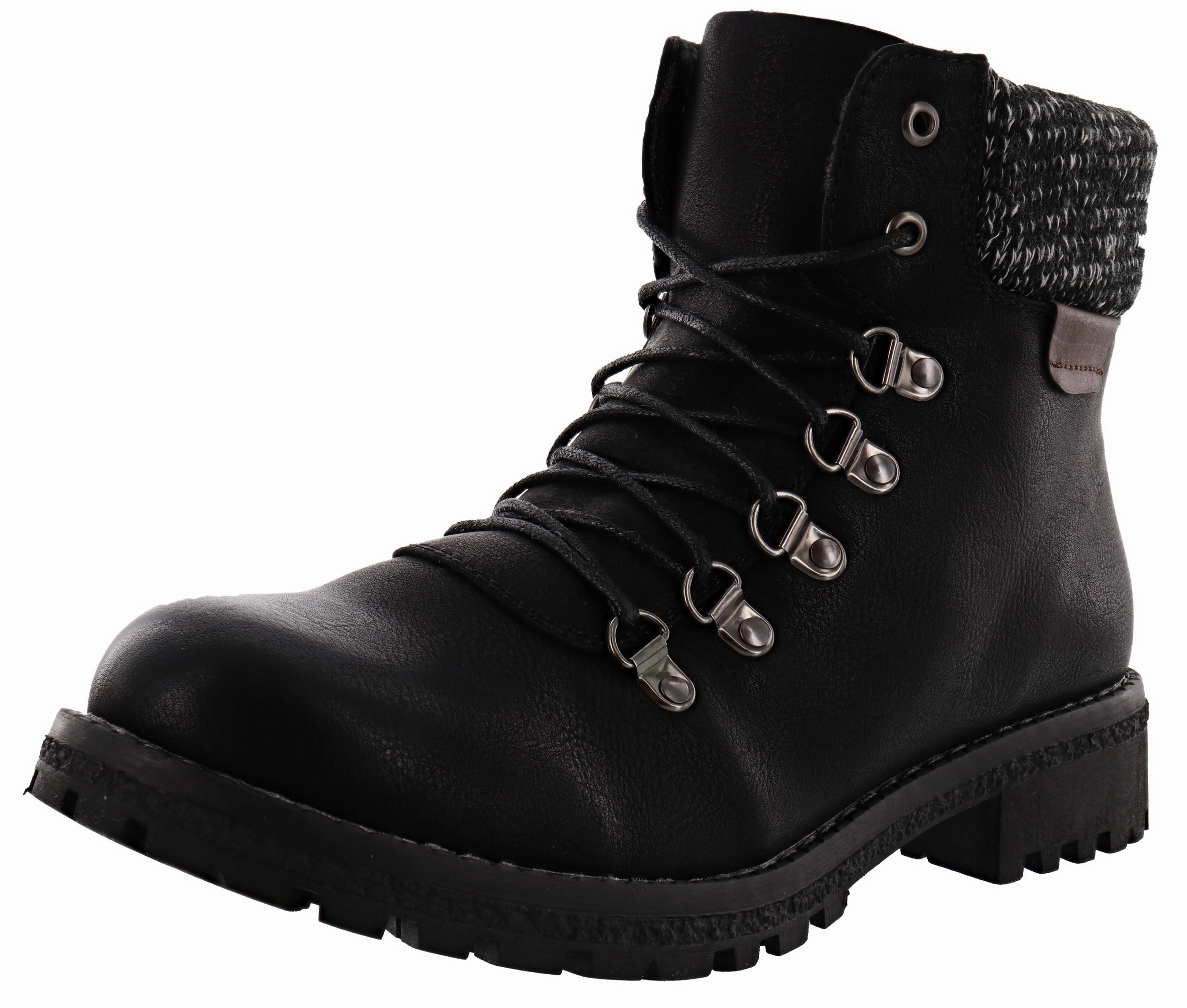 Patrizia Clarris Chunky Heel Combat Boots Women 1980s Combat Boots