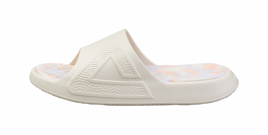 PEAK Tai Ji1.0 EVA Quiet Slide Slippers Women's Canvas White Cloudstepper Sandals