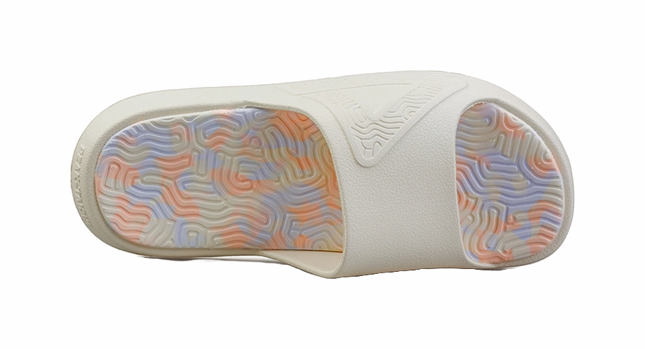 Thong Wedge Sandals PEAK Tai Ji1.0 EVA Quiet Slide Slippers Women's Canvas White