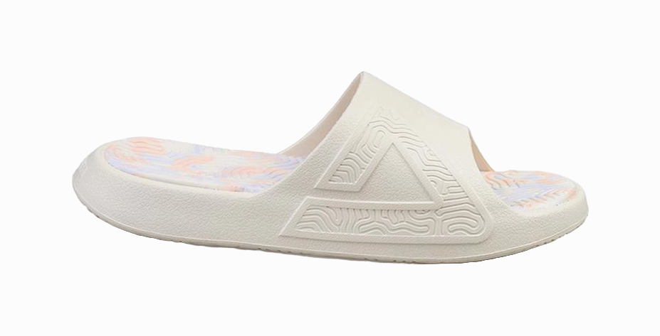 Bridal Sandals Flat PEAK Tai Ji1.0 EVA Quiet Slide Slippers Women's Canvas White