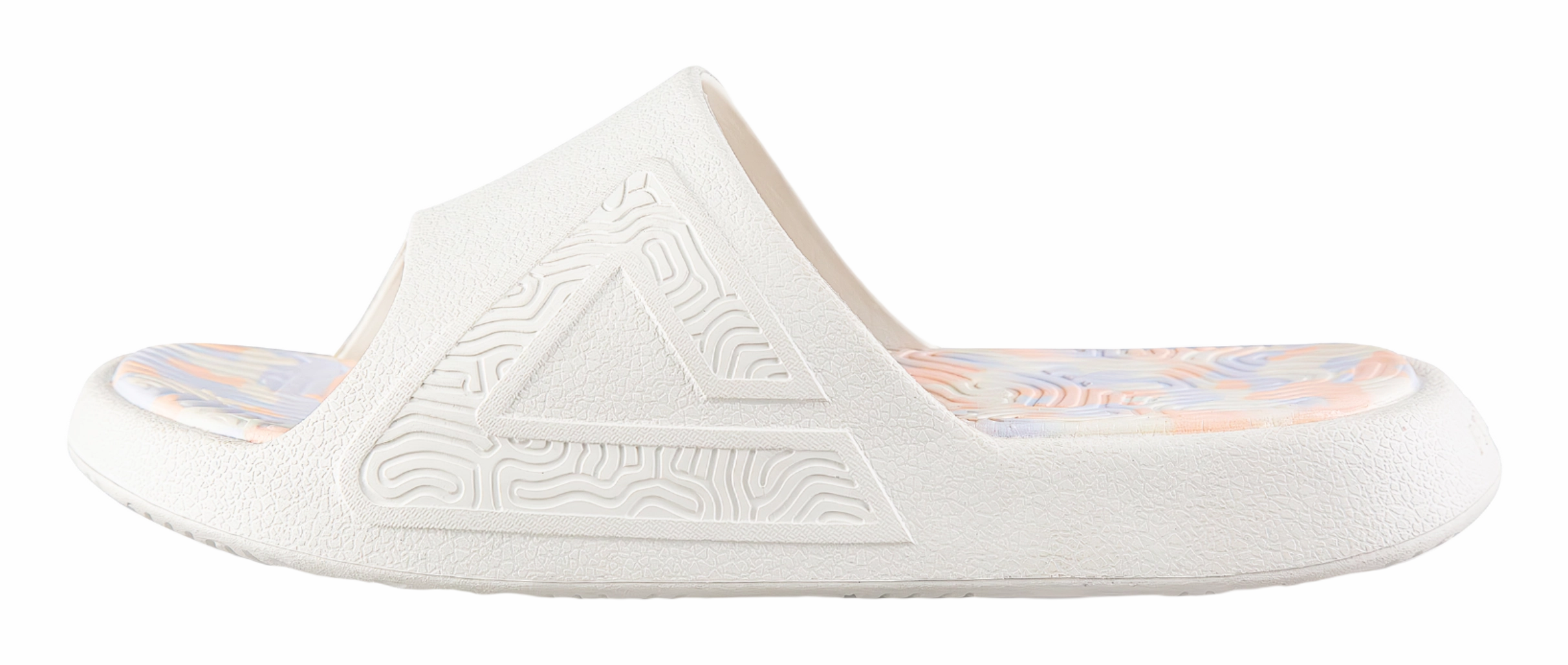 Sandals Leather Slides PEAK Tai Ji1.0 EVA Quiet Slide Slippers Women's Canvas White