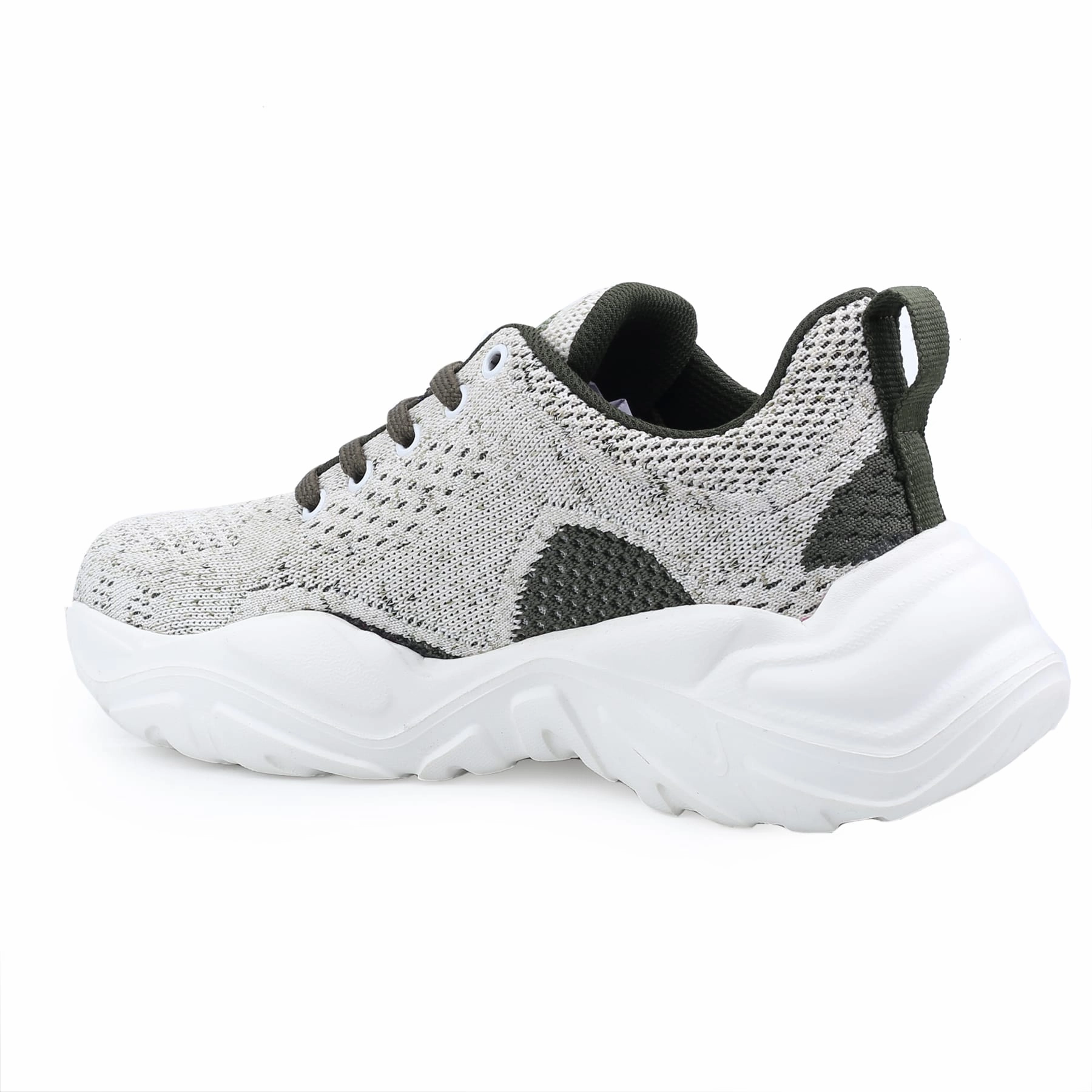 For Travel In Europe  Best Walking Bacca Bucci Women CHARLOTTE Low-top Platform Fashion Shoes | Street-Wear Knitted Chunky Sneakers