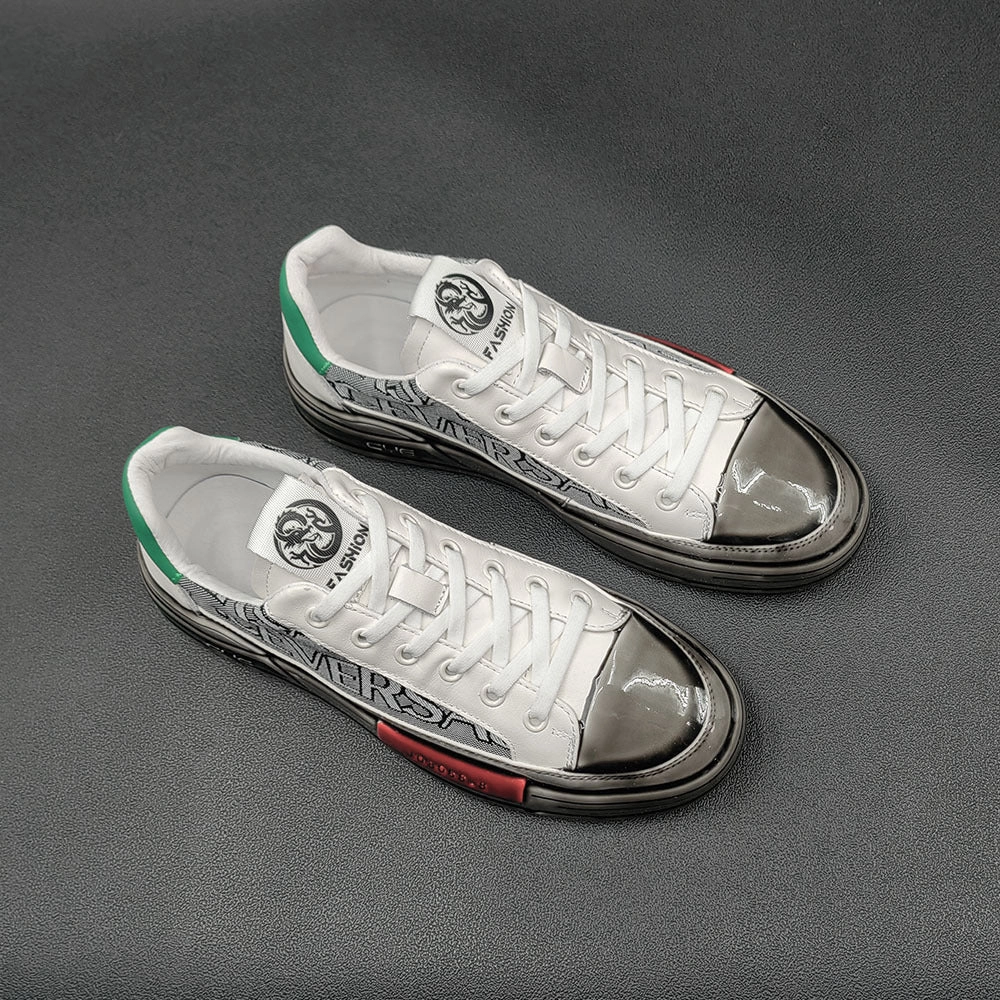 Flat Shoes Photos Men Stylish Beathable Flat Casual Skate Sneakers