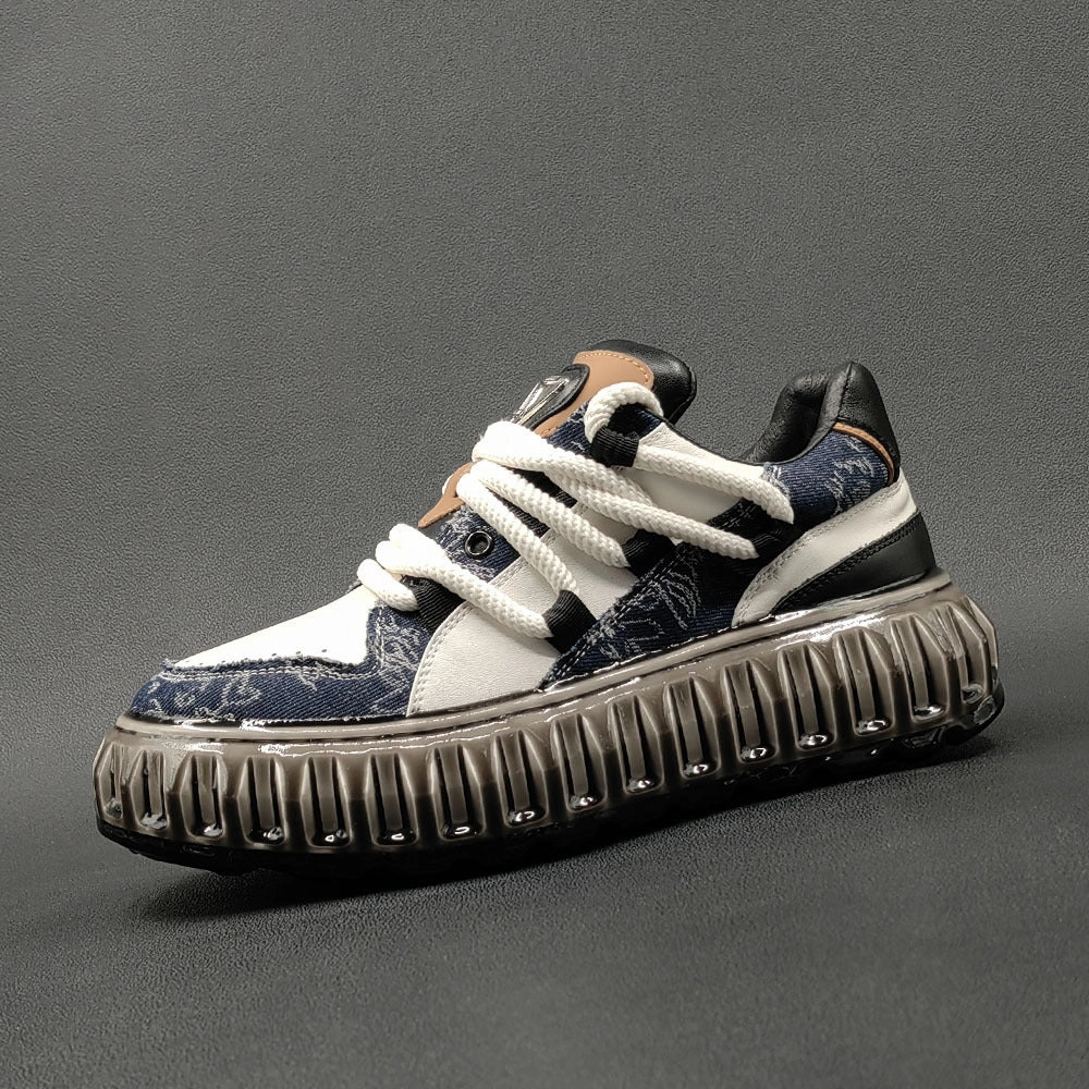 Unique Wedding Shoes Flats Men Stylish Fashion Leather Flat Casual Sneakers