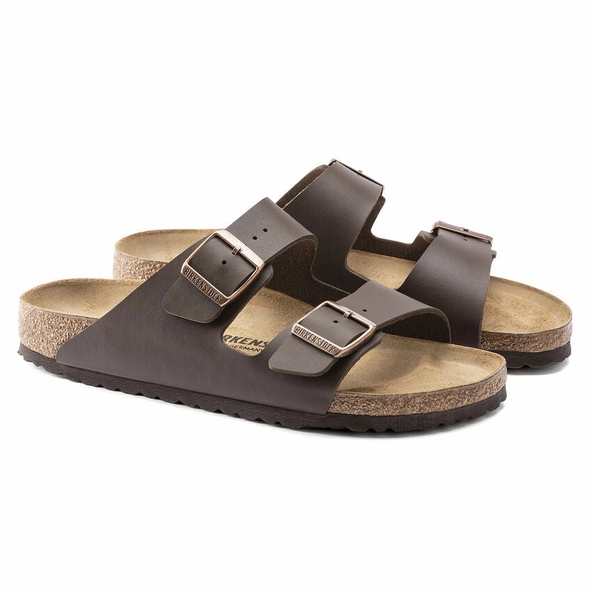 Arizona Rubber Birkenstock Unisex Arizona Birko-Flor Sandal - Dark Brown