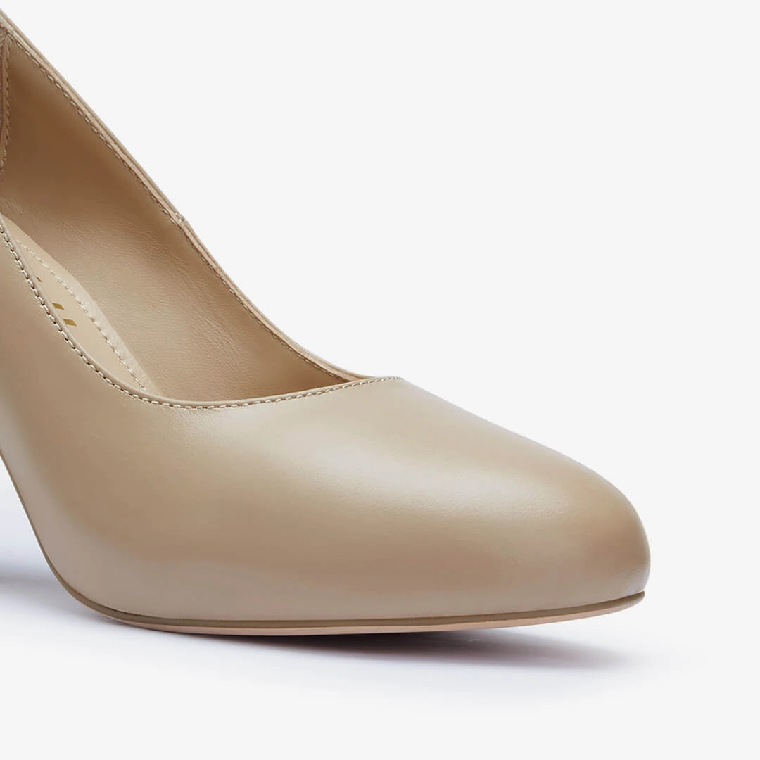 *BAMBI - beige round toe platform High Heels For Cheap