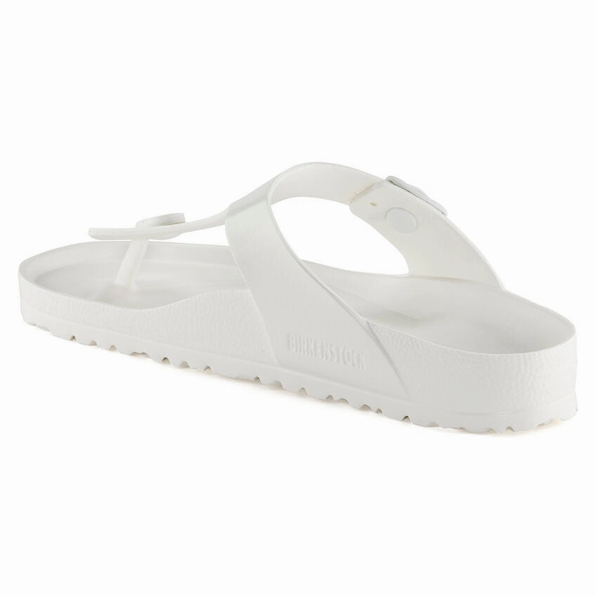 Birkenstock Women's Gizeh EVA Essentials Sandal - White Arizona Suede With Footbed