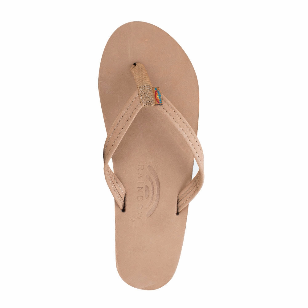 Slingback Sandals Rainbow Single Layer Arch Support Leather with 1/2" Strap
