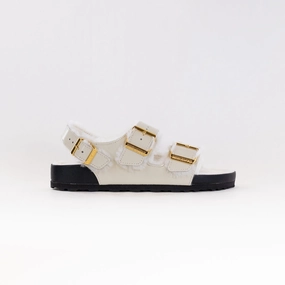 Birkenstock Milano Shearling - High-Shine Ecru Birkenstock Nurses